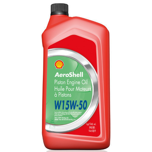 AeroShell 15W-50 - 1 US Quart Bottle or box of 6