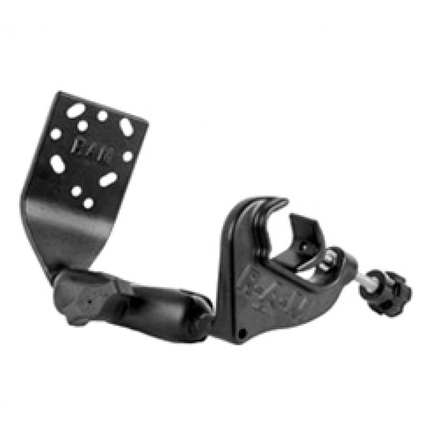 Yoke Mount with Angled Base Plate and Standard 1'' Ball Arm